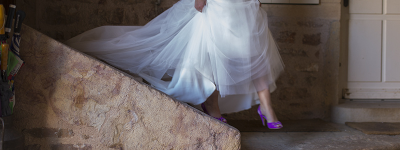 Un Mariage en bourgogne à Chasselas, avec une robe Fabienne Alagama