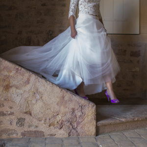 Un Mariage en bourgogne à Chasselas, avec une robe Fabienne Alagama